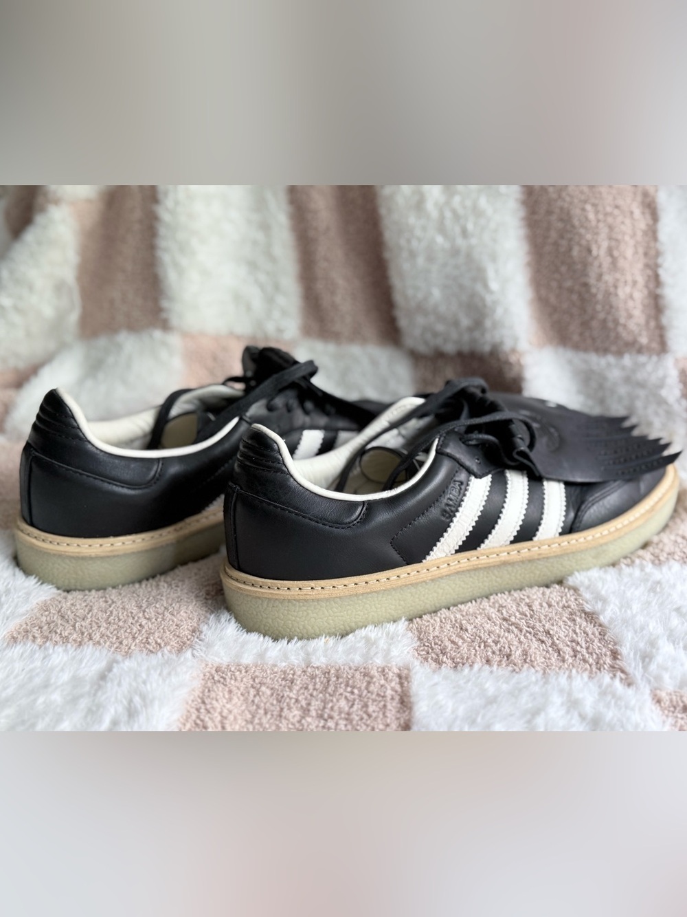 🖤 Adidas Originals Fringe Kiltie Leather Sneakers Crepe Sole US [10] ✨ - Picture 6 of 8